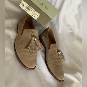 Franco Sarto Hadden Suede Tassel Loafer Size 8 M